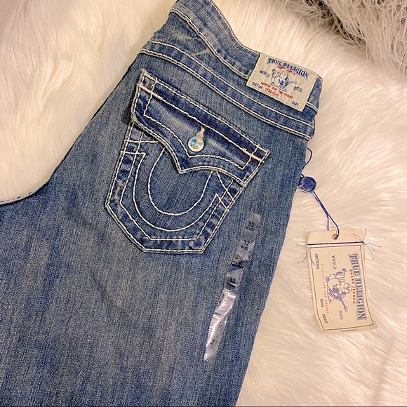 🆕 Vintage TRUE RELIGION ✖️SWAROVSKI CRYSTAL Jeans - Picture 7 of 16